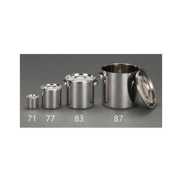 エスコ φ200x200mm/6.0L ポット（ステンレス製） ESCO 6,234円