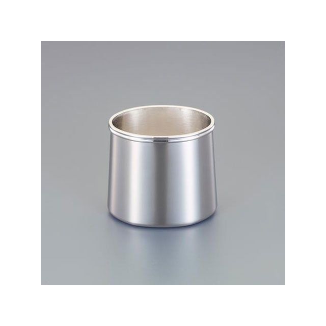 エスコ 118x80x120mm 丸型容器（（ステンレス製） ESCO