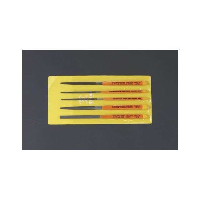 エスコ 185mm やすり（5種・5本組/細目） ESCO バイク 車 自動車 自転車