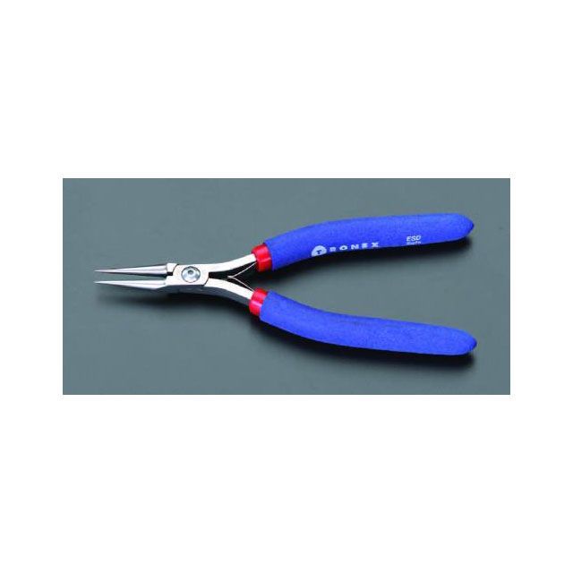 エスコ 170mm 精密用プライヤー（ESD/丸/バネ付） ESCO