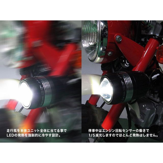 プロテック 汎用 FLH-533 LEDフォグライト（REVセンサー付 親機） ボルト方向 左 PROTEC_5