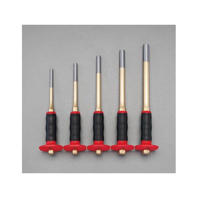 エスコ 8.0-16mm/5本組 平行ピンポンチ（グリップ付） ESCO