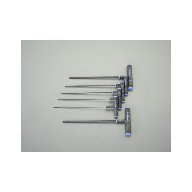 エスコ 2- 6mm/230mm6本組 Ball Hexagon T型レンチ ESCO