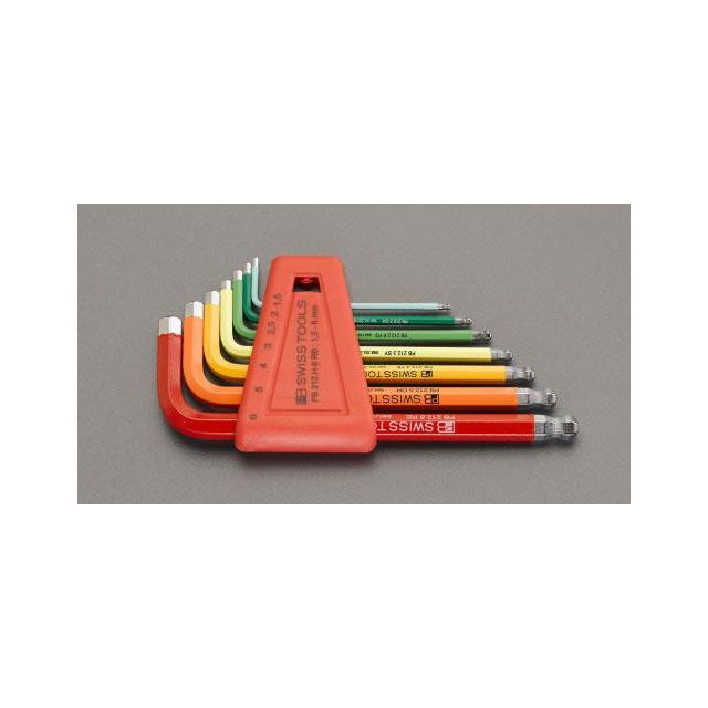 エスコ 7本組 Ball Hexagon 六角棒レンチ ESCO