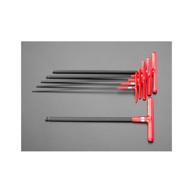 エスコ 2.5-8mm/180mm Ball-Hexagon T型レンチ ESCO バイク 車 自動車 自転車の通販は 5,624円