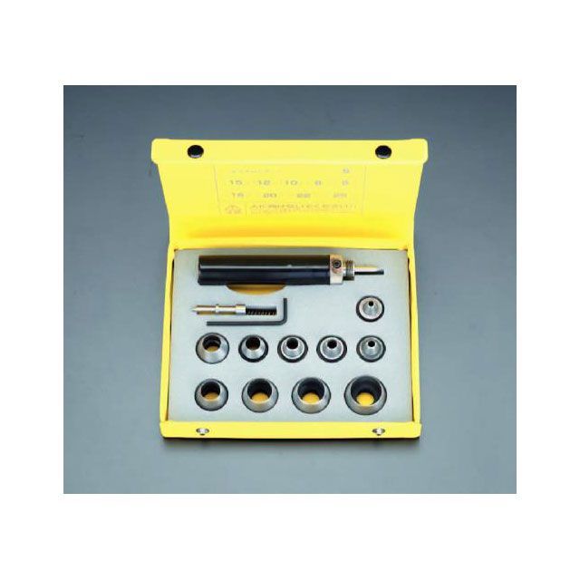 エスコ 5-25mm 革ポンチセット（10個組） ESCO バイク 車 自動車 自転車