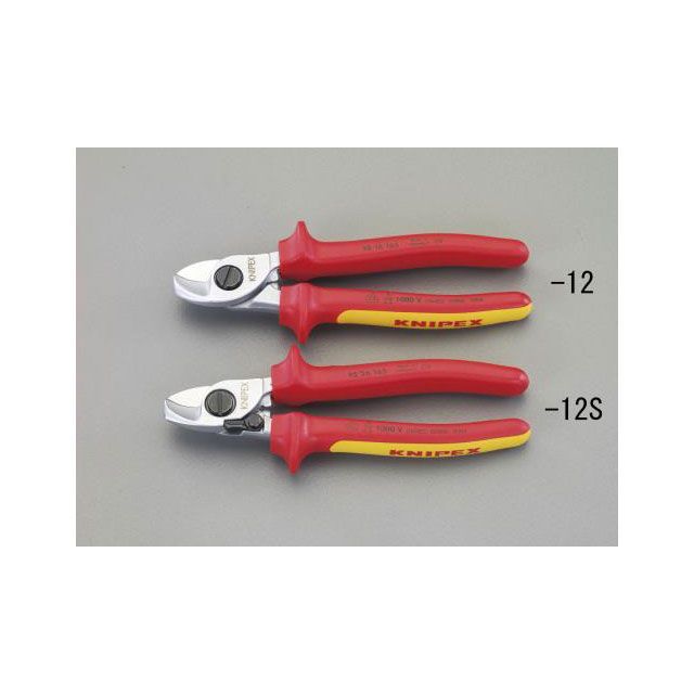 エスコ φ15mm/165mm ケーブルカッター（絶縁・バネ付） ESCO