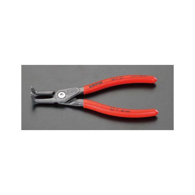 エスコ 40-100mm 穴用精密スナップリングプライヤー90° ESCO バイク 車 自動車 自転車の通販は 5,854円