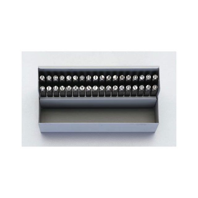 エスコ 2.4mm 英字・数字 刻印セット ESCO