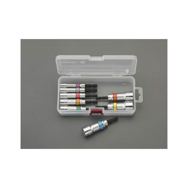 エスコ 8個組 電ドルソケット（サーフェイス） ESCO