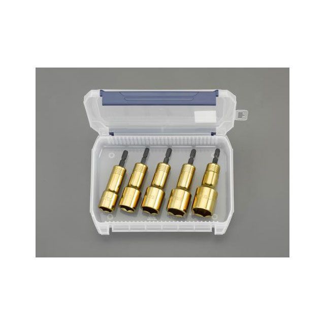 エスコ 17，19，21，22，24mm 電ドルソケットセット ESCO バイク 車 自動車 自転車の通販は