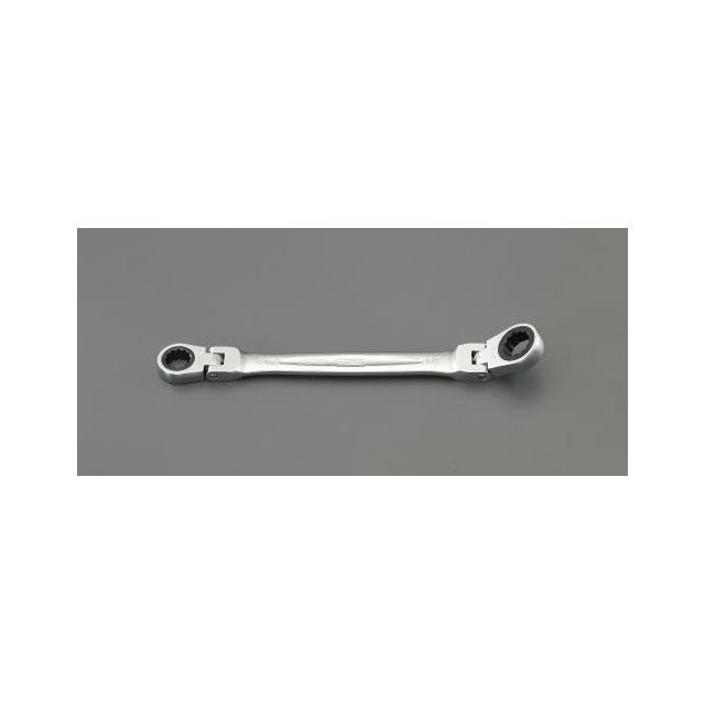 エスコ 7/16”x 1/2” ラチェットめがね（首振型） ESCO バイク 車 自動車 自転車の通販は 5,904円