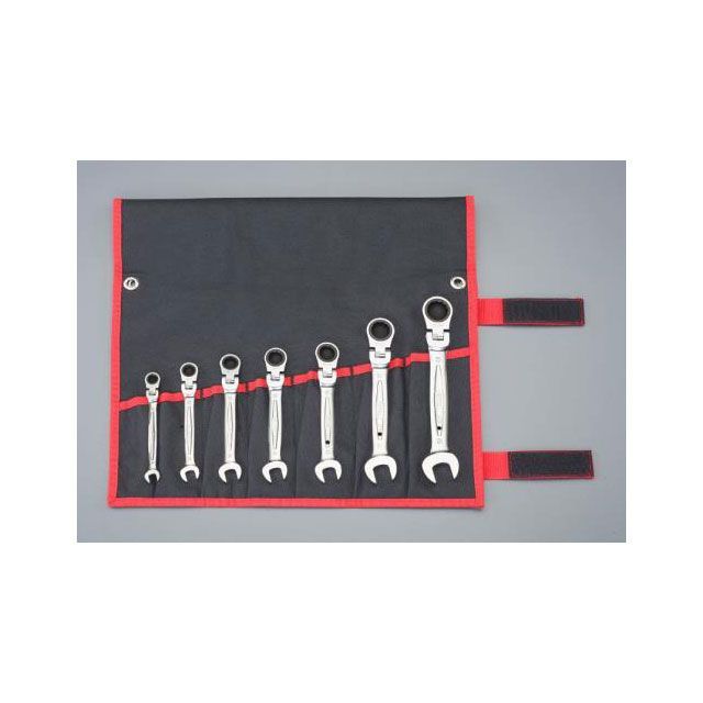 エスコ 7本組/8-19mm コンビネーションギアレンチ（首振型） ESCO 12,832円