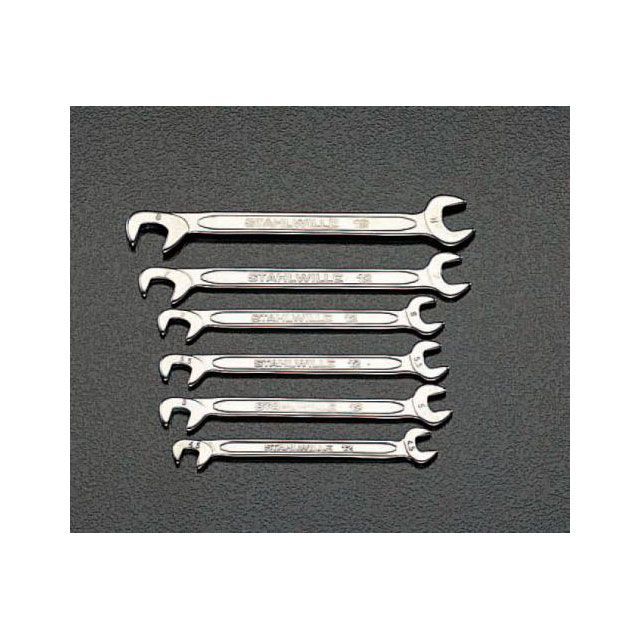 エスコ 10本組/4.0-11mm 薄口スパナ（ダブルアングル） ESCO バイク 車 自動車 自転車の通販は