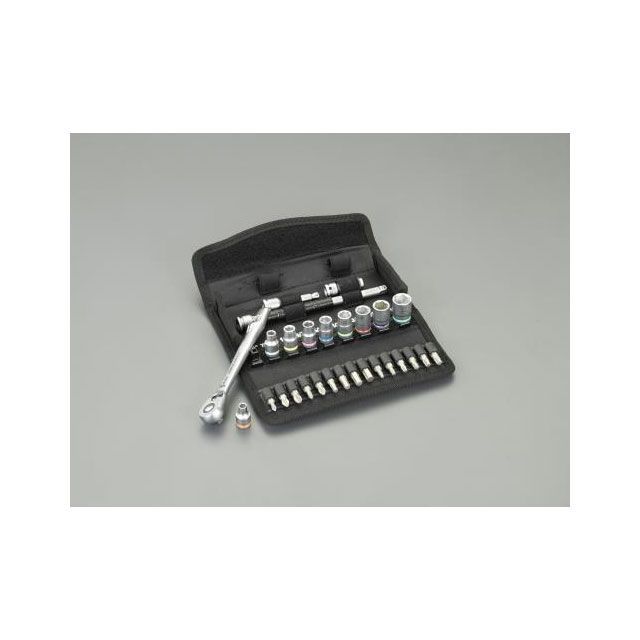 エスコ 1/4”DR ソケットレンチセット ESCO バイク 車 自動車 自転車の通販は 16,789円