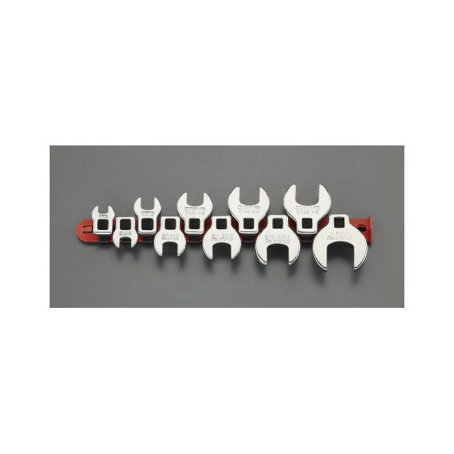 エスコ 3/8”DR/10個組 CROW FOOT スパナセット ESCO バイク 車 自動車 自転車の通販は 22,510円