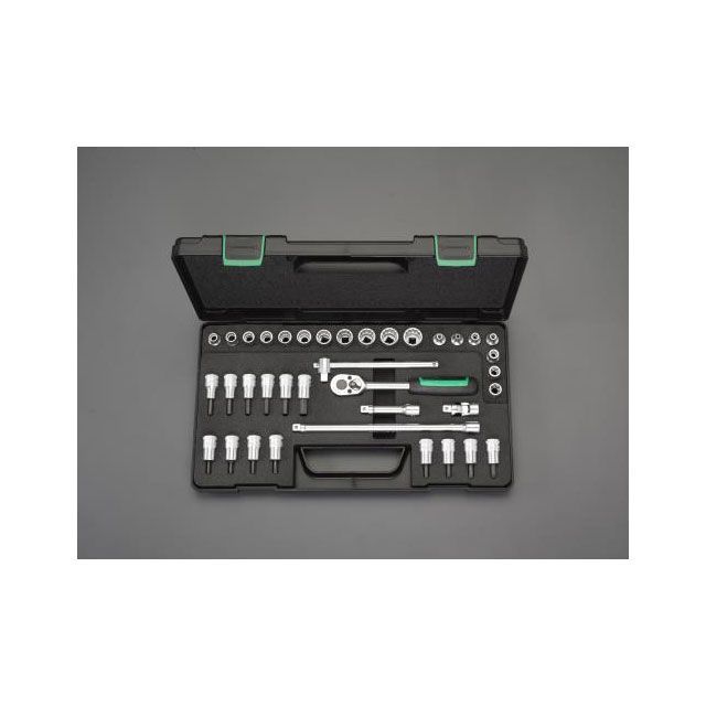 エスコ 3/8”DR ソケットレンチセット ESCO バイク 車 自動車 自転車の通販は