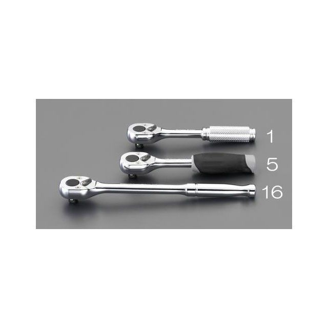 エスコ 1/4”DR/115mm ラチェットハンドル ESCO