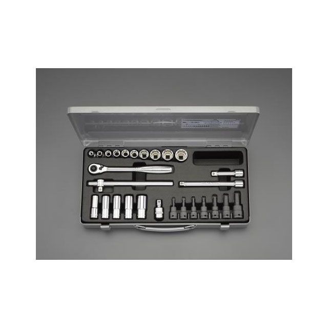 エスコ 3/8”DR ソケットレンチセット ESCO バイク 車 自動車 自転車の通販は 24,957円