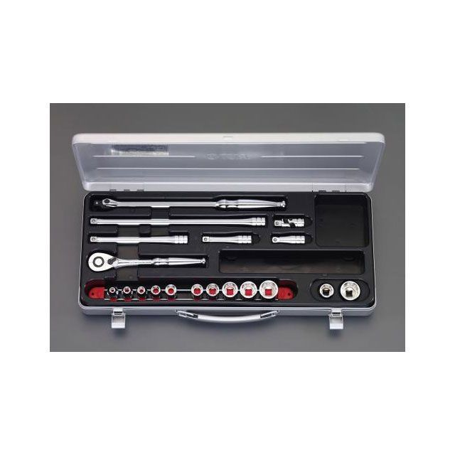 エスコ 3/8”DR ソケットレンチセット ESCO バイク 車 自動車 自転車の通販は