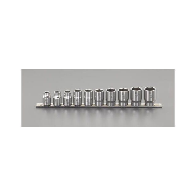 エスコ 1/2”DR ソケットセット（ステンレス製） ESCO バイク 車 自動車 自転車の通販は 37,356円