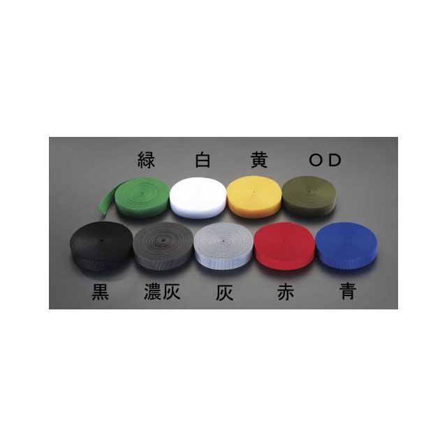 エスコ 48x1.7mm/50m ベルト・平織（PP製・黒） ESCO
