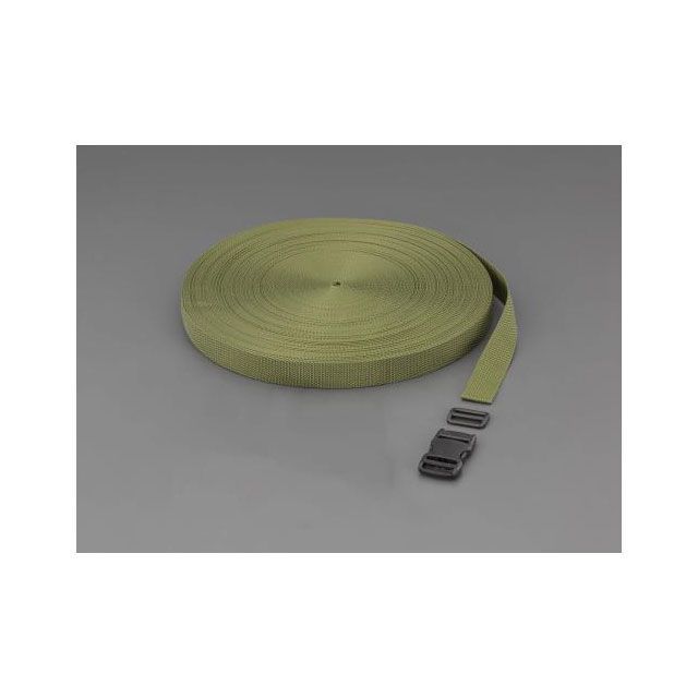 エスコ 30x1.2mm/50m 平織バンド・バックルセット（OD色） ESCO