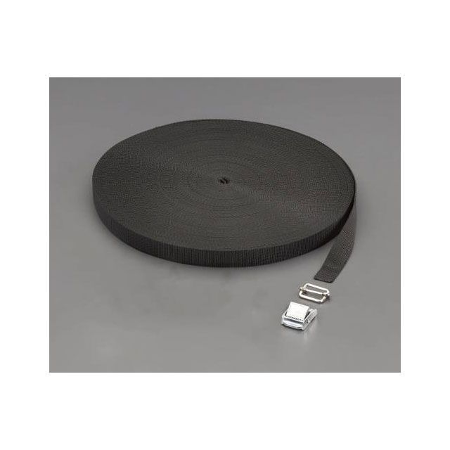 エスコ 20x1.2mm/50m 平織バンド・バックルセット（黒） ESCO 6,624円