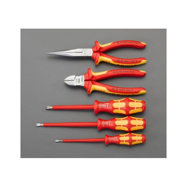 エスコ 5個組 絶縁工具セット ESCO バイク 車 自動車 自転車の通販は