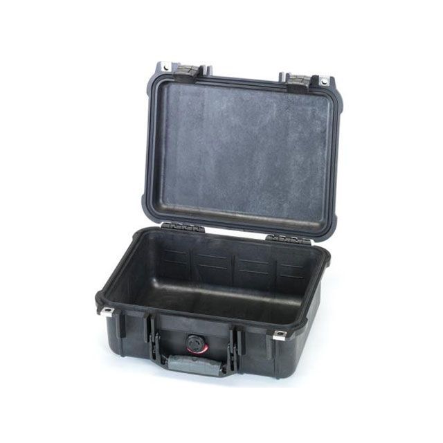 エスコ 371x258x152mm/内寸 防水ケース（黒/ウレタン無） ESCO