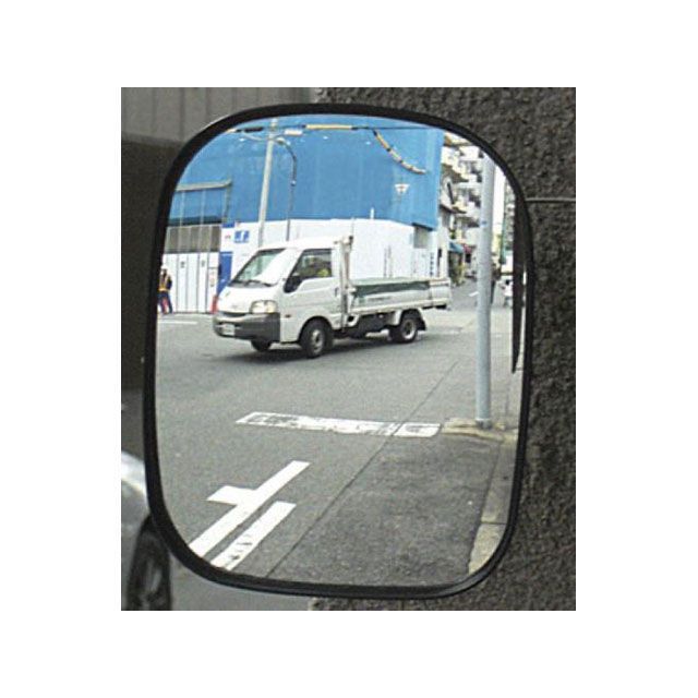 エスコ 150x180mm 凸面ミラー（角型・クリップ付） ESCO バイク 車 自動車 自転車の通販は 7,232円
