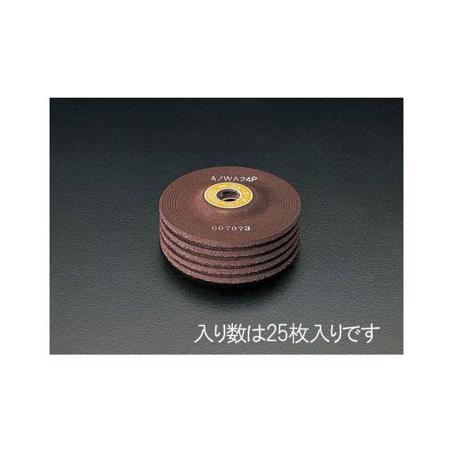 エスコ 100x4mm/WA24P オフセット型砥石（25枚） ESCO
