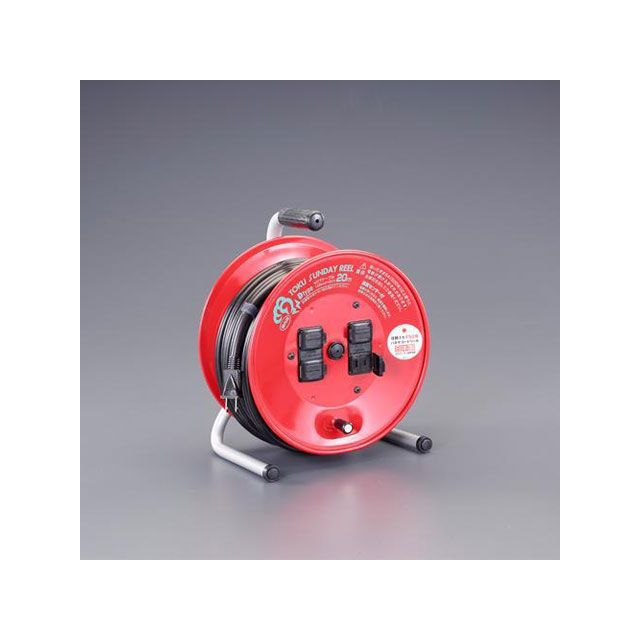 エスコ AC125V/15A/20m コードリール（温度センサー付） ESCO の商品写真