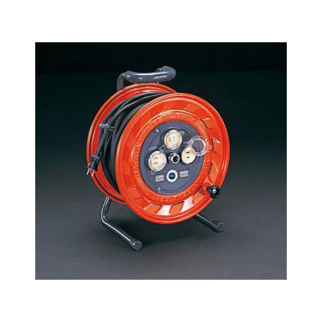 エスコ AC125V/15A/30m コードリール（抜け止コンセント） ESCO バイク 車 自動車 自転車の通販は