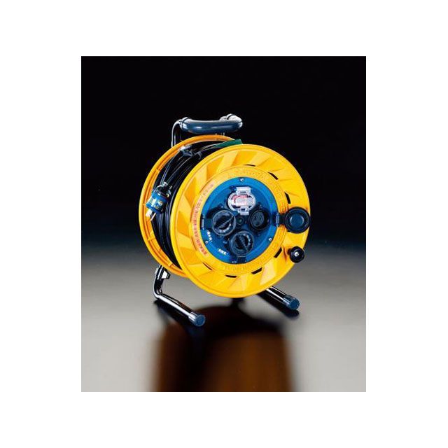 エスコ AC100V/15A/30m コードリール（漏電遮断/防雨型） ESCO