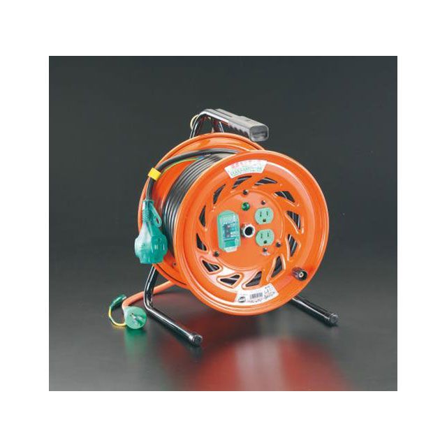 エスコ AC125V/15A/30m コードリール（元置型・漏電遮断） ESCO 30,638円