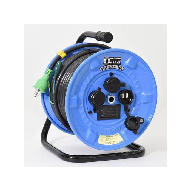 エスコ AC125V/15A/30m コードリール（電圧電流メーター付） ESCO バイク 車 自動車 自転車の通販は 33,547円