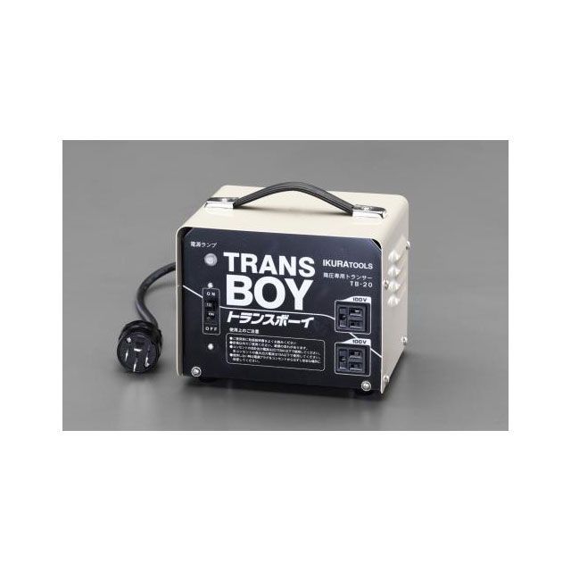 エスコ AC200V→AC100V/1.5kVA 降圧トランス ESCO バイク 車 自動車 自転車の通販は