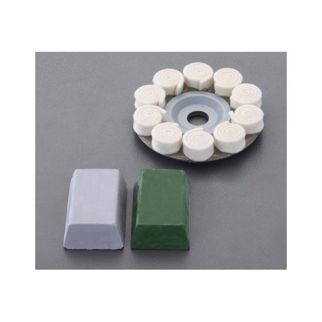 エスコ φ100mm フェルトバフセット（オフセット型） ESCO バイク 車 自動車 自転車の通販は