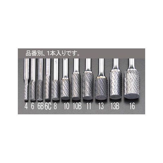 エスコ 12x25x70mm/6mm軸 超硬カッター ESCO