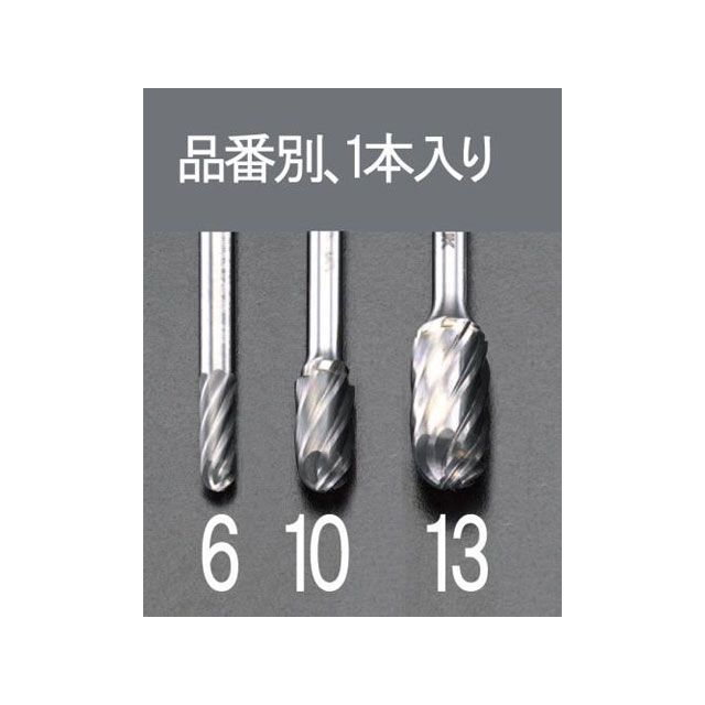 エスコ 10x19mm/6mm軸 超硬カッター（アルミ用） ESCO バイク 車 自動車 自転車の通販は 5,967円