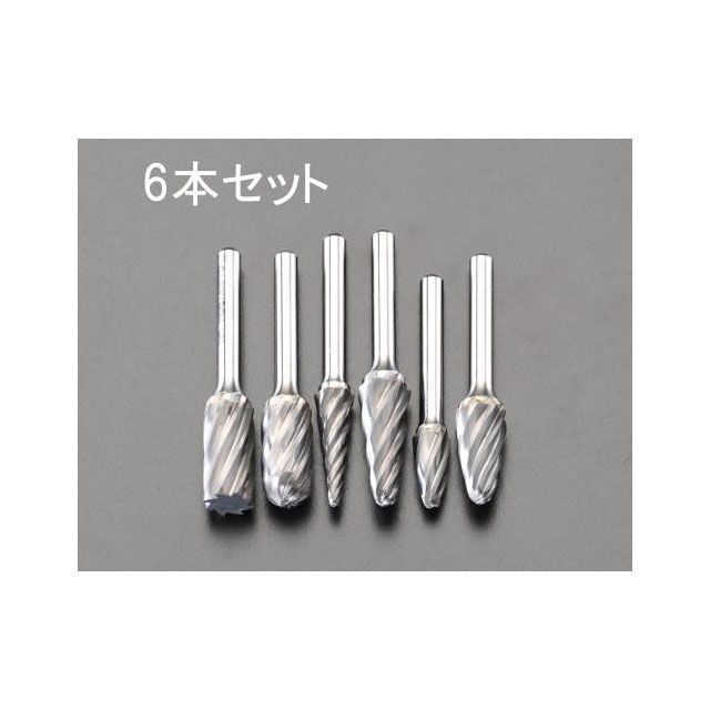 エスコ 6本組 超硬カッター（6mm軸） ESCO バイク 車 自動車 自転車の通販は 27,136円