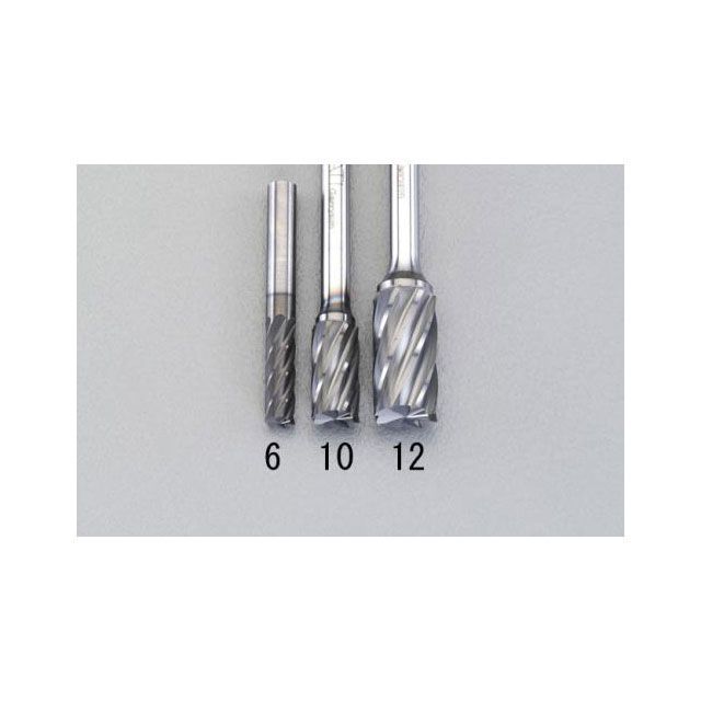 エスコ 10x19mm/6mm軸 Coated 超硬バー（アルミ用） ESCO バイク 車 自動車 自転車の通販は 5,222円