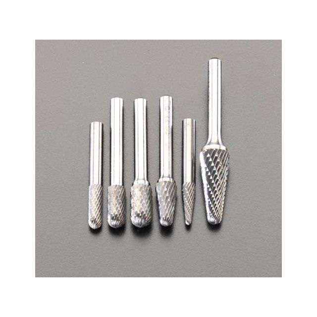 エスコ 6本組 超硬カッター（6mm軸） ESCO バイク 車 自動車 自転車