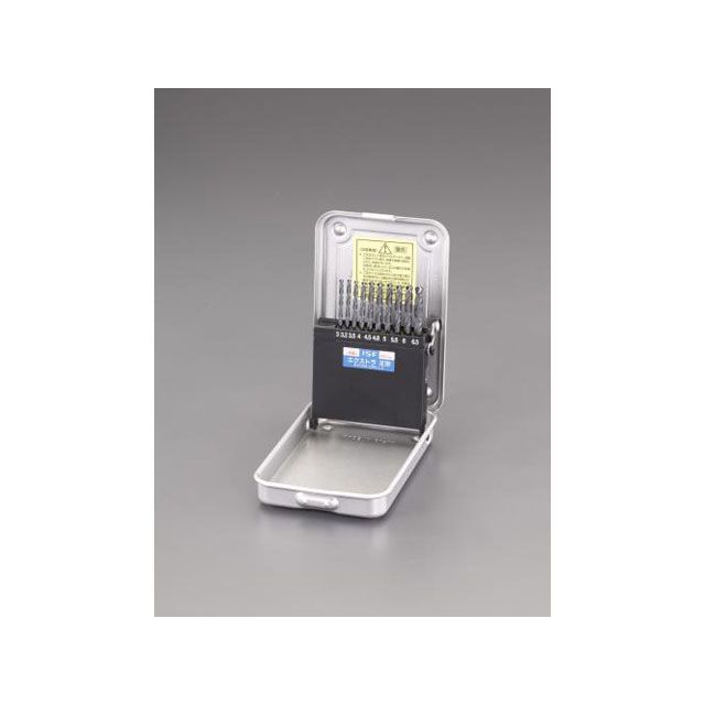 エスコ 3.0-6.5mm/10本組 ストレートドリル（HSS） ESCO