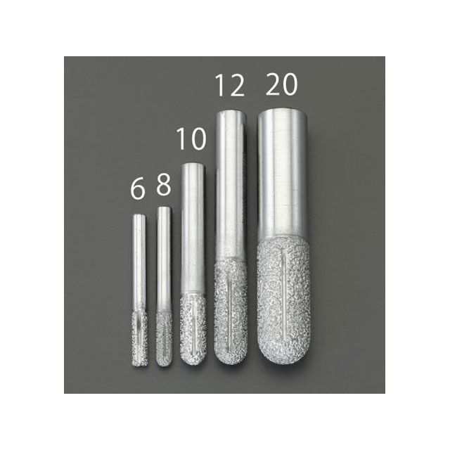 エスコ 12mm ダイヤモンドルーター（複合材用/先丸） ESCO