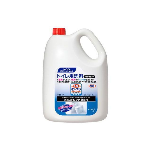 エスコ ESCO 4.5L トイレ洗剤（マジックリン消臭ストロング/4個） EA922KD-12A [2-5718003] エスコ (ESCO) 4.5L 浴室・洗剤(バスマジックリン業務用&frasl;4個) EA922KD-1B