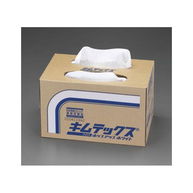 エスコ 355x425mm 工業用ワイパー（白/4箱） ESCO