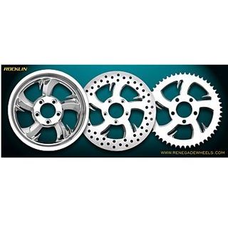 部品屋K&W 汎用 ROCKLIN/RENEGADE WHEELS 材質 クロームメッキ サイズ