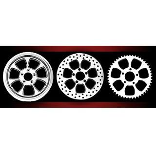 部品屋K&amp;W 汎用 MULTI-PICE PHOENIX/RENEGADE WHEELS 材質 クロームメッキ サイズ Pulleys K&amp;W_2